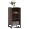 Image de vidaXL Buffet chêne marron 35,5x35x76 cm bois d'ingénierie et métal848953