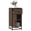 Image de vidaXL Buffet chêne marron 35,5x35x76 cm bois d'ingénierie et métal848963