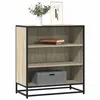 Image de vidaXL Buffet chêne sonoma 68x35x76 cm bois d'ingénierie et métal848975