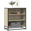 Image de vidaXL Buffet chÃªne sonoma 68x35x76 cm bois d'ingÃ©nierie et mÃ©tal