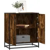 Image de vidaXL Buffet chÃªne fumÃ© 68x35x76 cm bois d'ingÃ©nierie