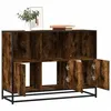 Image de vidaXL Buffet chêne fumé 100x35x76 cm bois d'ingénierie849031