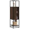 Image de vidaXL Buffet haut chÃªne marron 35,5x35x139 cm bois d'ingÃ©nierie mÃ©tal