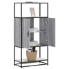Image de vidaXL Buffet haut sonoma gris 68x35x139 cm bois d'ingénierie et métal849042