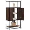 Image de vidaXL Buffet haut chÃªne marron 68x35x139 cm bois d'ingÃ©nierie mÃ©tal