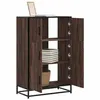 Image de vidaXL Buffet haut chêne marron 68x35x106,5 cm bois ingénierie métal849073