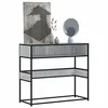 Image de vidaXL Table console sonoma gris 90x35x80 cm bois d'ingénierie849172