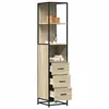 Image de vidaXL Armoire de salle de bain chêne sonoma 35x37,5x166 cm849245
