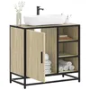 Image de vidaXL Armoire lavabo de salle de bain chêne sonoma bois d'ingénierie849285