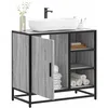 Image de vidaXL Armoire de lavabo de salle de bain sonoma gris 65x33x60 cm