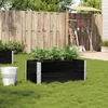 Image de vidaXL Vidaxl Jardinière Noir 100x50 Cm Bois Massif De Pin