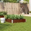 Image de vidaXL Jardinière marron 100x100 cm bois massif de pin3295398