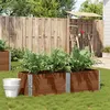 Image de vidaXL Jardinière marron 150x50 cm bois massif de pin3295410