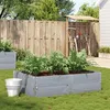 Image de vidaXL Jardinière gris 150x100 cm bois de pin massif3295417
