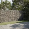 Image de vidaXL Vidaxl Panier Gabion Avec Couvercle 300x50x150 Cm Fer Galvanisé