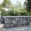 Image de vidaXL Vidaxl Panier Gabion Avec Couvercle 100x100x50 Cm Fer Galvanisé