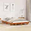 Image de vidaXL Cadre de lit sans matelas cire marron 120x200cm bois pin massif