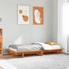 Image de vidaXL Cadre de lit sans matelas cire marron 90x190 cm bois pin massif