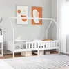 Image de vidaXL Cadre de lit d'enfants forme de maison sans matelas pin