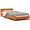 Image de vidaXL Cadre de lit sans matelas cire marron 75x190 cm bois pin massif
