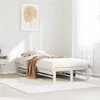 Image de vidaXL Cadre de lit sans matelas blanc 75x190 cm bois de pin massif