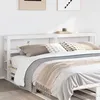 Image de vidaXL TÃªte de lit avec Ã©tagÃ¨res blanc 200 cm bois massif de pin