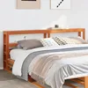 Image de vidaXL TÃªte de lit avec Ã©tagÃ¨res marron cire 180 cm bois massif de pin