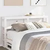 Image de vidaXL TÃªte de lit avec Ã©tagÃ¨res blanc 120 cm bois massif de pin