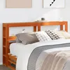 Image de vidaXL TÃªte de lit avec Ã©tagÃ¨res marron cire 120 cm bois massif de pin