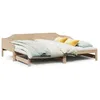 Image de vidaXL Lit de jour et lit gigogne sans matelas 90x190 cm bois massif
