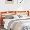Image de vidaXL TÃªte de lit avec Ã©tagÃ¨res marron cire 180 cm bois massif de pin