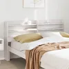 Image de vidaXL TÃªte de lit avec Ã©tagÃ¨res blanc 150 cm bois massif de pin