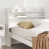 Image de vidaXL TÃªte de lit avec Ã©tagÃ¨res blanc 75 cm bois massif de pin