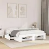 Image de vidaXL Cadre de lit sans matelas blanc 150x200 cm bois d'ingénierie3295464