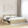 Image de vidaXL Cadre de lit tête de lit sans matelas chêne sonoma 160x200 cm3295550
