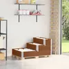 Image de vidaXL Lit surélevé à 3 niveaux marron 120x80 cm bois pin massif4010312