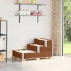 Image de Vidaxl Collier De Palette Ã 3 Niveaux Marron 120x80 Cm Bois Pin Massif