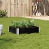 Image de vidaXL Jardinière noir 80x60 cm bois massif de pin3295836