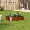 Image de vidaXL Jardinière marron 80x60 cm bois massif de pin3295838