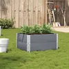 Image de vidaXL Jardinière gris 80x60 cm bois massif de pin3295841
