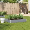 Image de vidaXL Jardinière gris 120x80 cm bois massif de pin3295845
