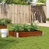 Image de vidaXL Jardinière marron 120x80 cm bois massif de pin3295846