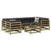 Image de vidaXL Salon de jardin 7 pcs bois de pin imprégné