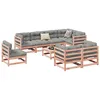Image de Vidaxl Salon De Jardin 9 Pcs Bois Massif Sapin De Douglas