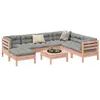 Image de vidaXL Salon de jardin 8 pcs avec coussins sapin douglas solide3299561
