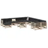 Image de vidaXL Salon de jardin 12 pcs bois de pin massif3299651