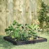 Image de Vidaxl Lit SurÃ©levÃ© De Jardin Anthracite 100x100x18,5 Cm Acier