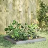 Image de vidaXL Lit surélevé de jardin 100x100x18,5 cm acier inoxydable851015