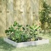 Image de Vidaxl Lit SurÃ©levÃ© De Jardin Blanc 100x100x26 Cm Acier
