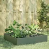 Image de Vidaxl Lit SurÃ©levÃ© De Jardin Vert Olive 100x100x33,5 Cm Acier